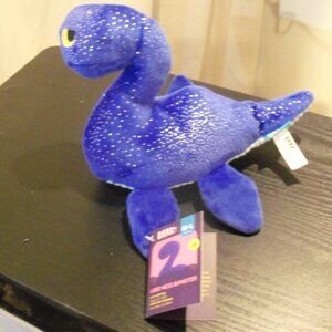 Bark Glittery Blue Dino Dog Toy
